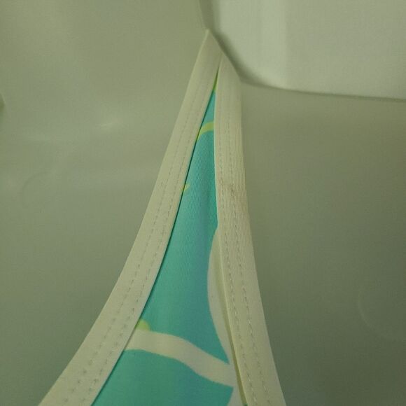 Lilly Pulitzer turquoise one piece swimsuit sz 4 - Picture 2 of 6